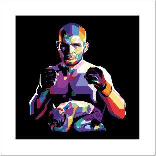 Khabib in pop art style Posters and Art